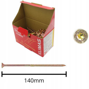 Wkręty Ciesielskie Do Drewna 6,0x140 Torx 100szt