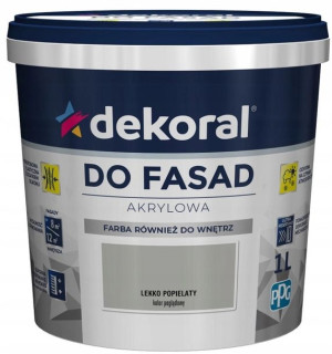 Farba Fasadowa Dekoral Polinit LEKKO POPIELATY 5L