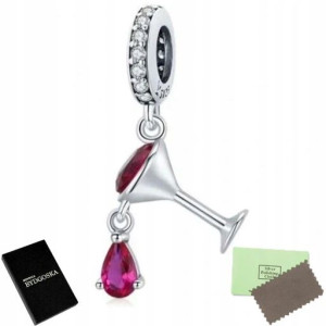 Charms Wino Zawieszka Srebrna Beads Grawer