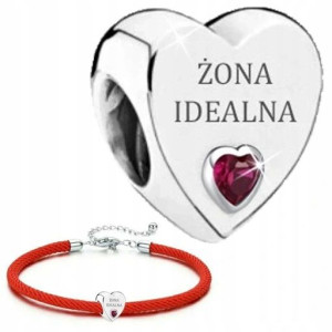 Charms Żona Idealna Bransoletka Zestaw Grawer