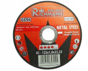 Tarcza do cięcia szlifowania metalu 125x1x22,23mm