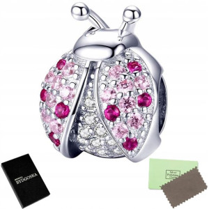 Charms Srebro Beads Zawieszka Srebrna Biedronka