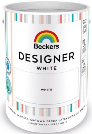 Beckers Designer White Farba Lateksowa Biała 5l