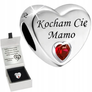 Charms Zawieszka Dla Mamy Srebro 925 Grawer
