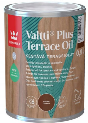 Tikkurila Valtti Plus Terrace 0,9l Olej Brąz