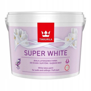 Tikkurila Super White Farba Lateksowa 2,5l Biała
