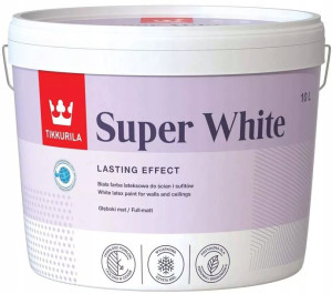 Tikkurila Super White Farba Lateksowa 10l Biała