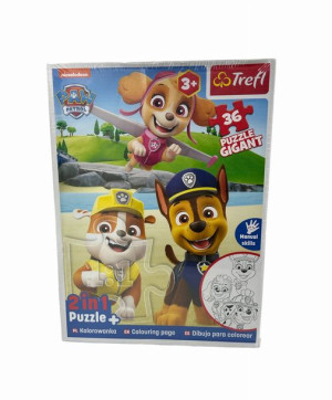 Trefl Puzzle Kolorowanka Paw Patrol