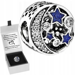 Charms Zawieszka Gwiazdka Srebro 925 Grawer