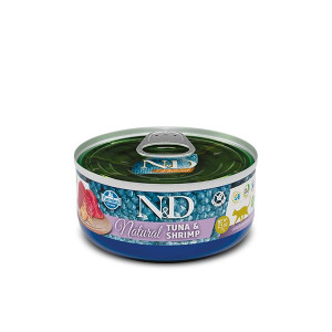 Farmina N&D Cat Natural Shrimp & Tuna Mokra Karma Dla Dorosłych Kotów Z Kre