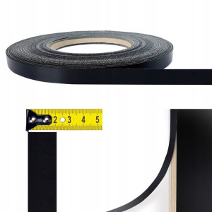 Matowe Czarne Obrzeże Meblowe Z Klejem Na Regał Meble Blat Stół 21mm x 100m