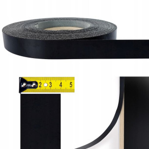 Samoprzylepne Obrzeże Meblowe Czarne Matowe Na Meble Blat Regał 40mm x 20m