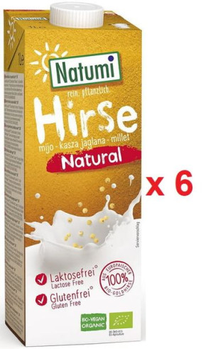 PAKIET - Napój jaglany bezglutenowy BIO 1L x 6 Natumi