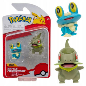 Pokemon 2 Figurki Bitewne Froakie + Axew 2 Pak 4+