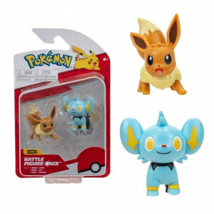 Pokemon 2 Figurki Bitewne Eevee + Shinx 2 Pak 4+