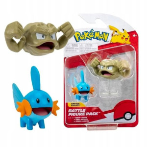 Pokemon 2 Figurki Bitewne Mudkip + Geodude 2 Pak