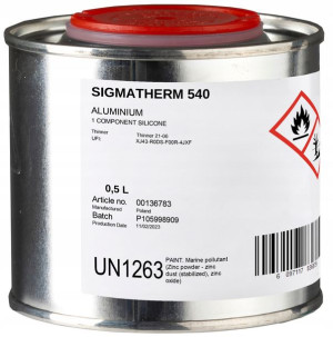 Farba PRZEMYSŁOWA SigmaTherm 540 0,5l srebrna