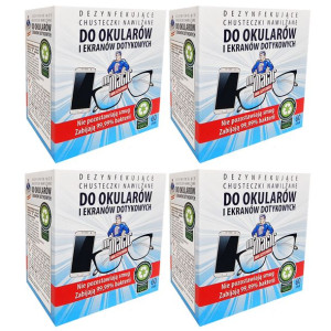 Chusteczki Nawilżane Do Okularów Mr Magic 4x 60szt
