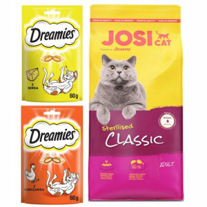 Josera Josicat Sterilised Classic 10kg + Gratis