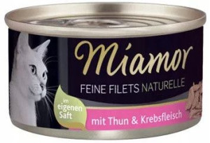 Miamor Fine Filets Naturelle Tuńczyk Kraby Sos