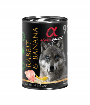 ALPHA SPIRIT Bezzbożowa KRÓLIK z Bananem 400g