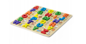 Drewniane Puzzle Alfabet Angielski Dla Dzieci