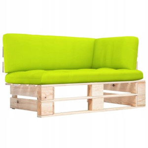 Ogrodowa sofa narożna z palet, impregnowane drewno