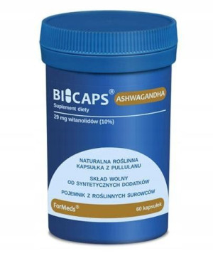 ForMeds BICAPS ASHWAGANDHA 60 caps. PAMIĘĆ STRES