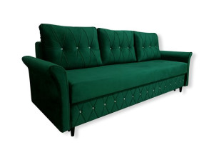 kanapa łóżko z funkcją spania rozkładana sofa skandynawska POJEMNIK