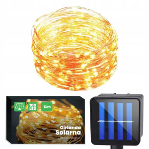Girlanda Solarna Ogrodowa Łańcuch Świetlny 100 LED