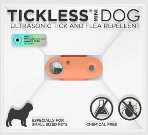 TickLess Pet Mini Hot Peach na kleszcze psów kotów