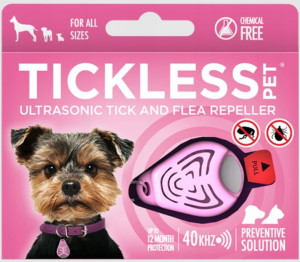 TickLess Pet Pink na kleszcze psów kotów RÓŻOWY