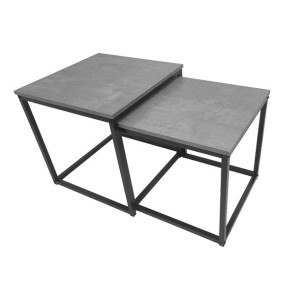 Stoliki Kawowe 2w1 Kwadratowy Stolik Kawowy Beton Loft Industrial Sk101b