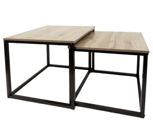 Stoliki Kawowe 2w1 Kwadratowy Stolik Kawowy Sonoma Loft Industrial Sk101s