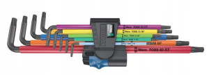 Wera Zestaw Kluczy Trzpieniowych Torx Multicolour