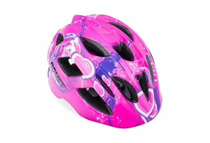 Kask rowerowy dziecięcy ROMET różowy r. L