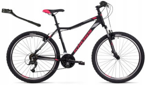 Rower MTB Kross Lea 1.0 czarny rama 17 + Stopka