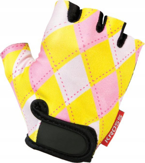 Rękawiczki Yellow/pink Joy S Żółty