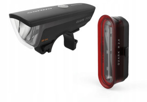 Oświetlenie rowerowe Kross Quark Set 2.0 80 lm USB