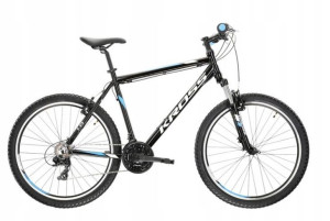Rower MTB Kross Hexagon 1.0 czarny rama 14 cali