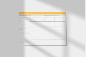 Planner SOCIAL MEDIA miesięczny A4 - wyrywane kartki!