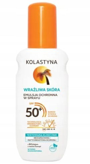 Kolastyna Emulsja w sprayu skóra wrażliwa SPF 50+