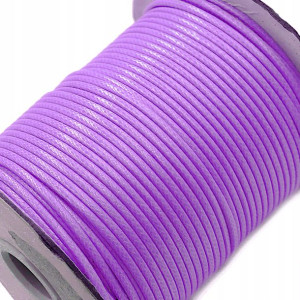 Sznurek Jubilerski Powlekany Snake 2mm 2m Fiolet