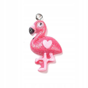 Zawieszka Charms FLAMING Żywica 30.5x15.5mm 1szt