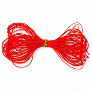 B700 SZNUREK nylonowy topliwy CZERWONY ~0,4mm 5m
