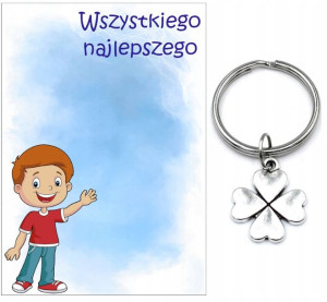 Brelok Koniczyna Prezent Dzień Chłopaka Szkoła