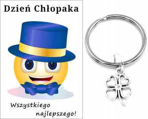 Brelok Koniczyna Prezent Dzień Chłopaka Szkoła