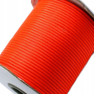 Sznurek Jubilerski Powlekany Snake 2mm 2m Pomarań.