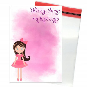 Karteczka Wszystkiego Najlepszego + Celofan 4szt