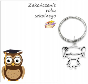 Brelok Dziewczynka Podziękowanie Prezent Klasa